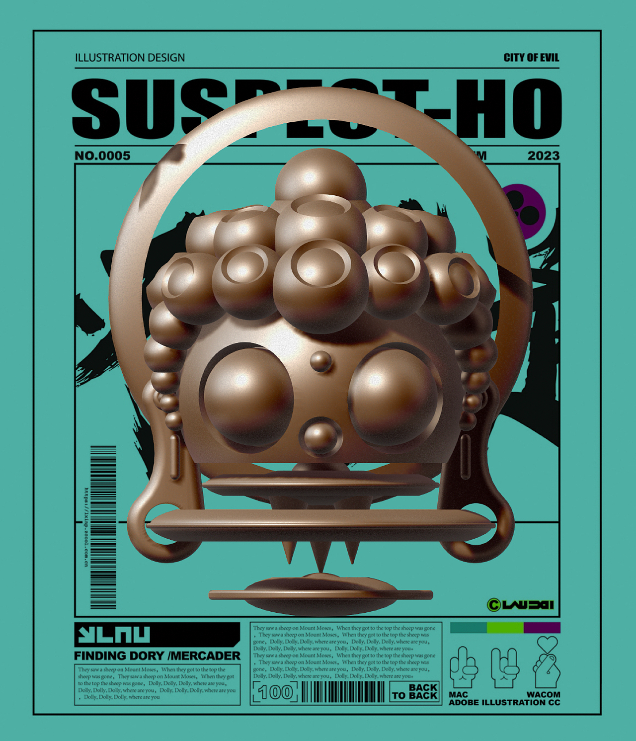 CITY OF EVIL（图ZMzQ1OTk0NzAw） - 新锐潮流插画 - 站酷设计师LAU丶一乂刂原创素材 - 站酷ZCOOL