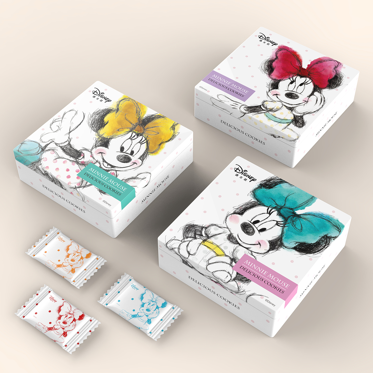 disney Minnie-双色饼干