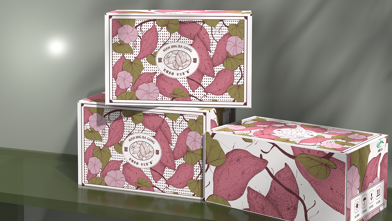 仙境八公蜜薯包装设计