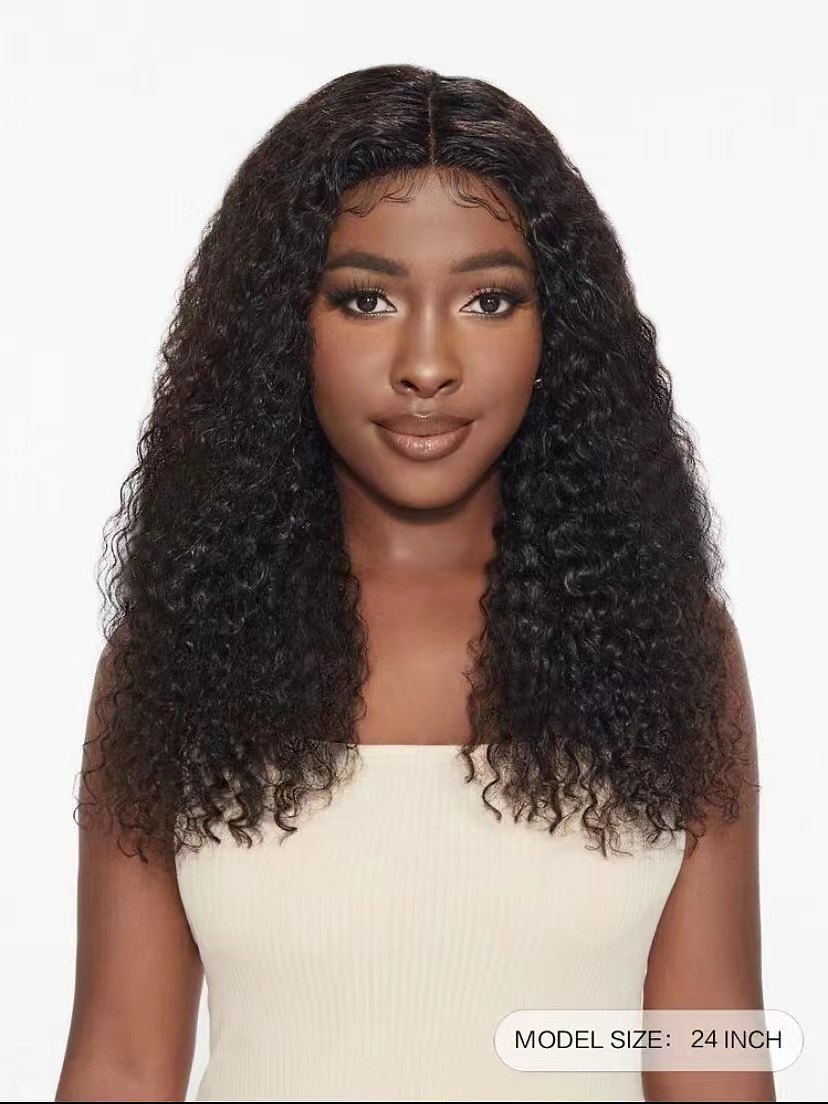 精致深肤色女模 假发拍摄