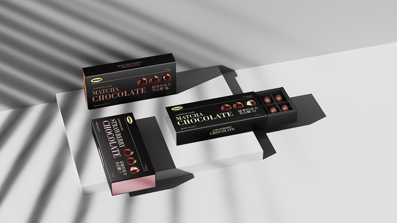 【LOTTESY】巧克力包装设计（图ZMzI1MjE0NDY4） - 包装 - 站酷设计师无声so原创素材 - 站酷ZCOOL