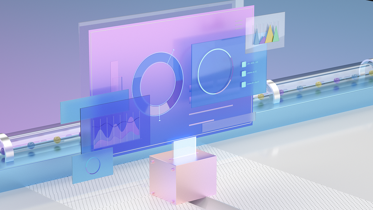 C4D动态练习——运动图形刚体动画