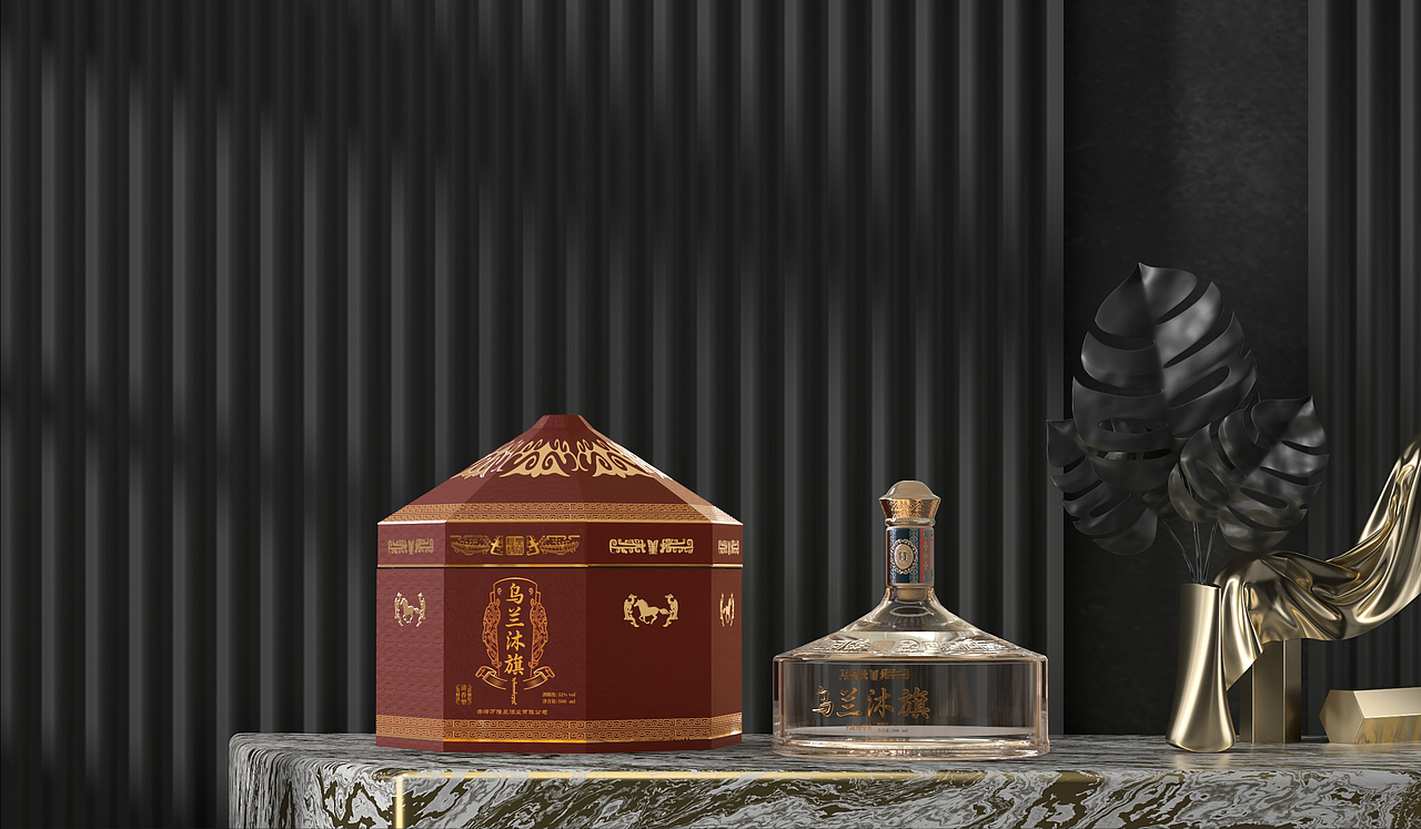 白酒包装-乌兰沐旗蒙古酒