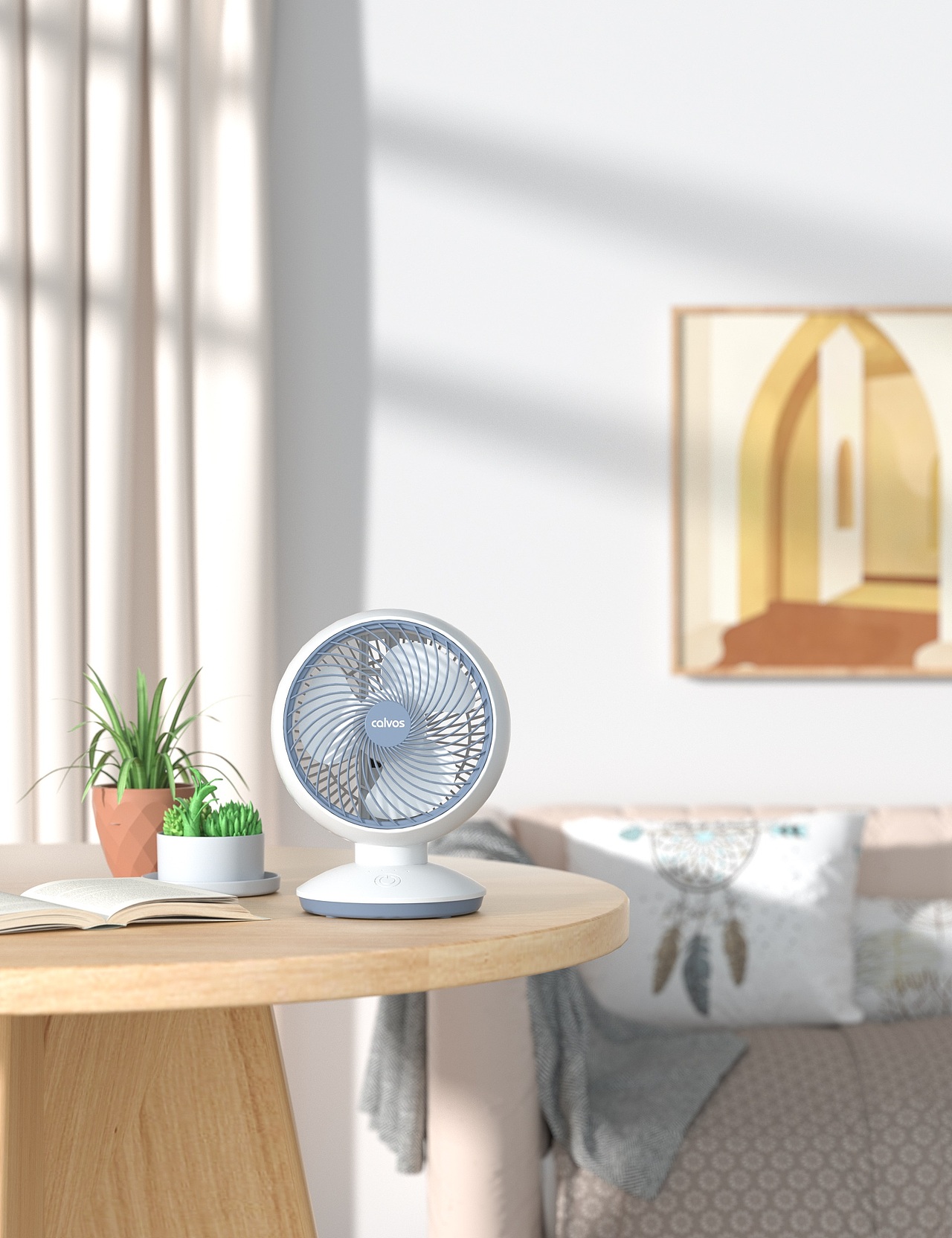 小电风扇建模渲染+场景图渲染（图ZMzU2MDcxNjI4） - 电商 - 站酷设计师陆离视觉原创素材 - 站酷ZCOOL