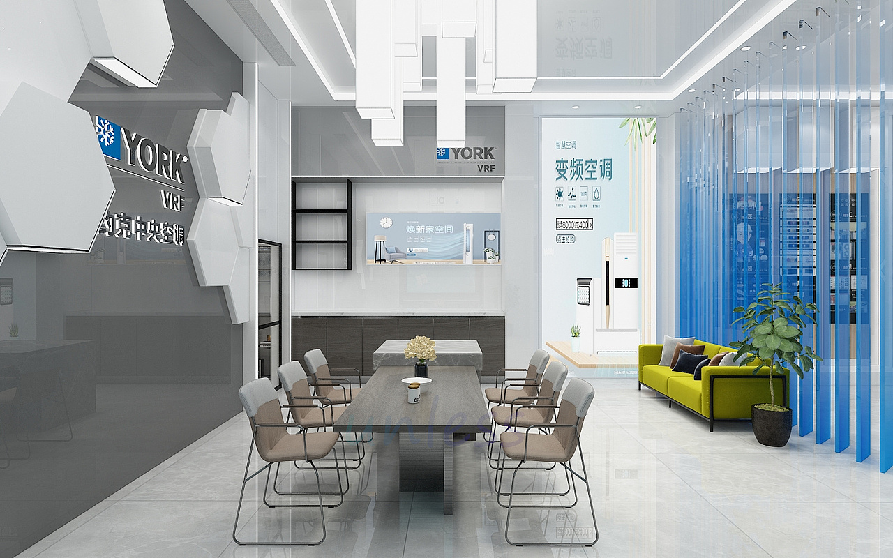 约克中央空调店面设计（图ZMzYzODczOTg0） - 展陈设计 - 站酷设计师Bigggg原创素材 - 站酷ZCOOL