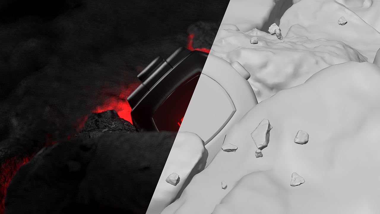 C4D暗黑系手表动画