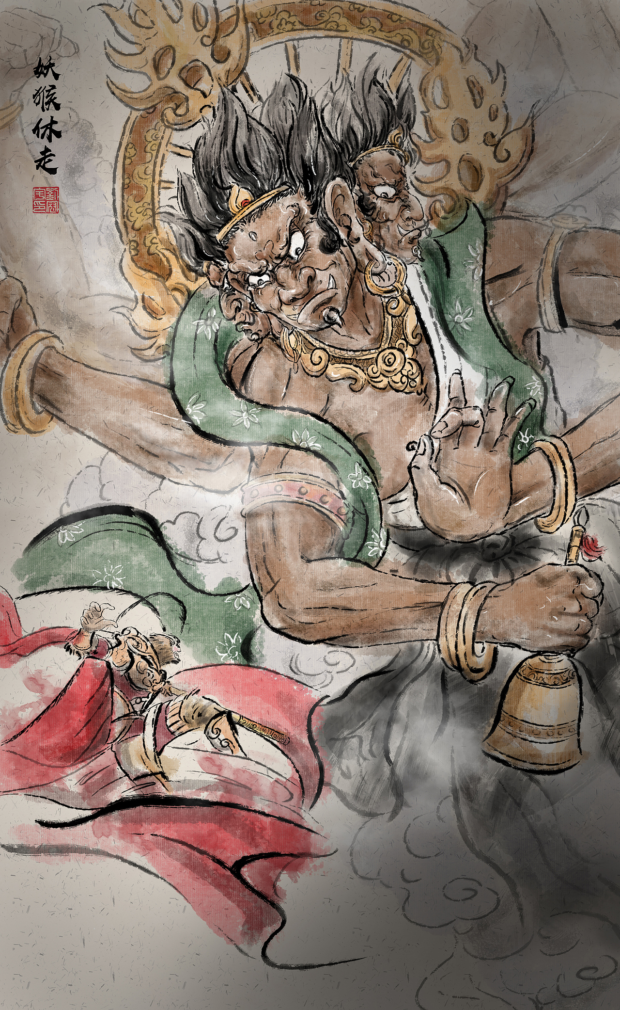 水墨数字插画作品合集