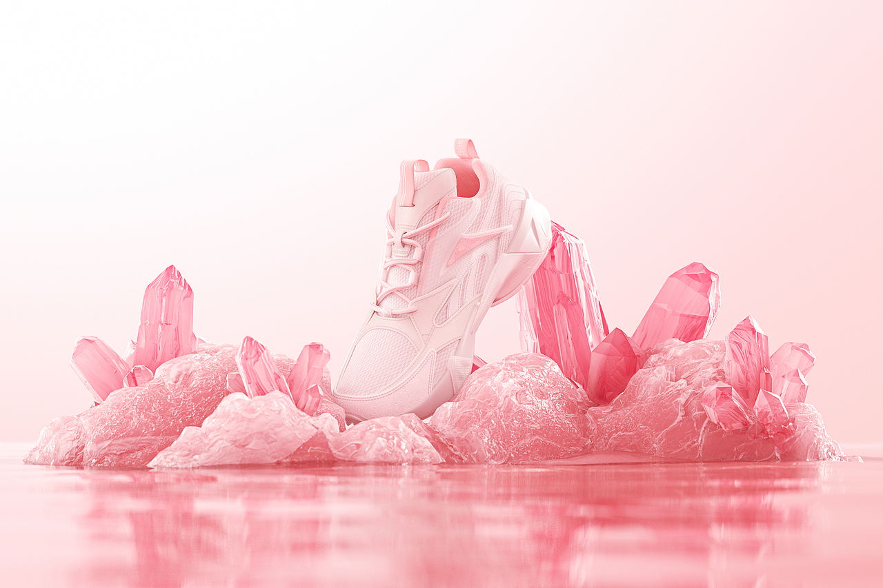 REEBOK SPORTS SHOES/锐步运动鞋产品渲染