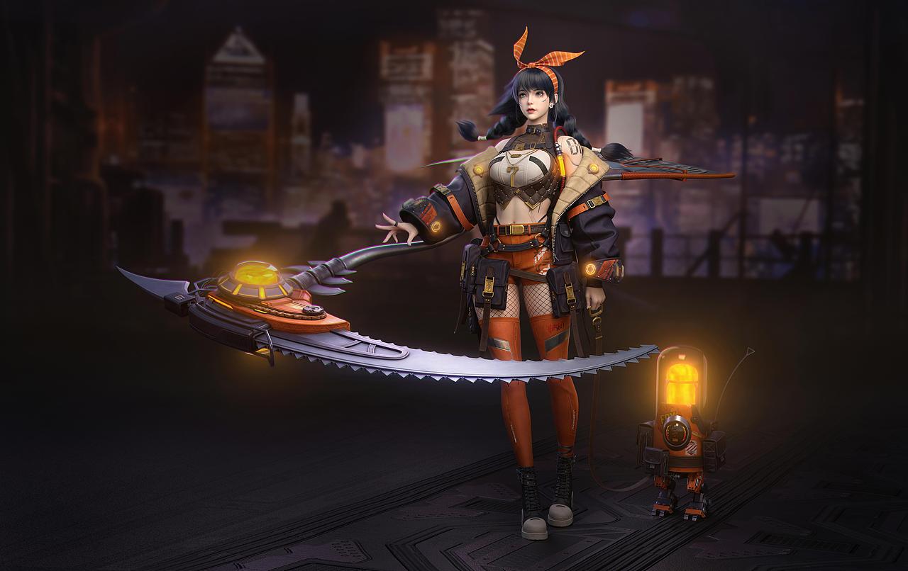 赛博帅气少女（图ZMzQxNTExNzg0） - 人物/生物 - 站酷设计师依古奈斯eugin原创素材 - 站酷ZCOOL