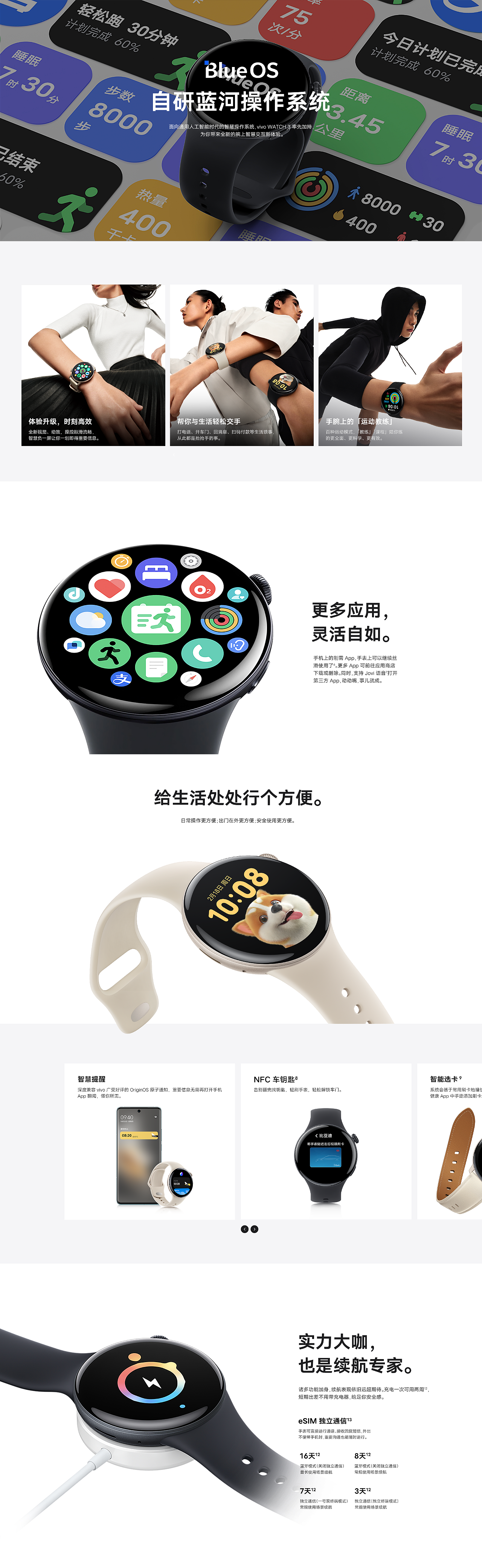 vivo WATCH 3官网产品页全案分享（图ZMzU3MDE5Njc2） - 企业官网 - 站酷设计师luodaifan原创素材 - 站酷ZCOOL