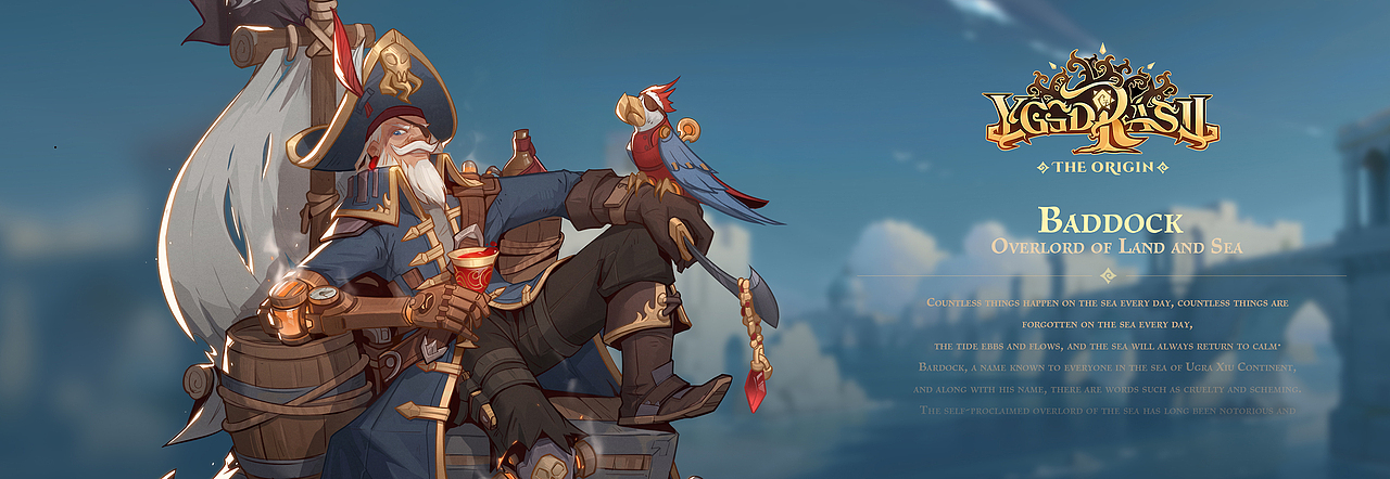Baddock-Overlord of Land and Sea卡牌立绘（图ZMzMzODExODk2） - 游戏原画 - 站酷设计师Samuel小慕原创素材 - 站酷ZCOOL