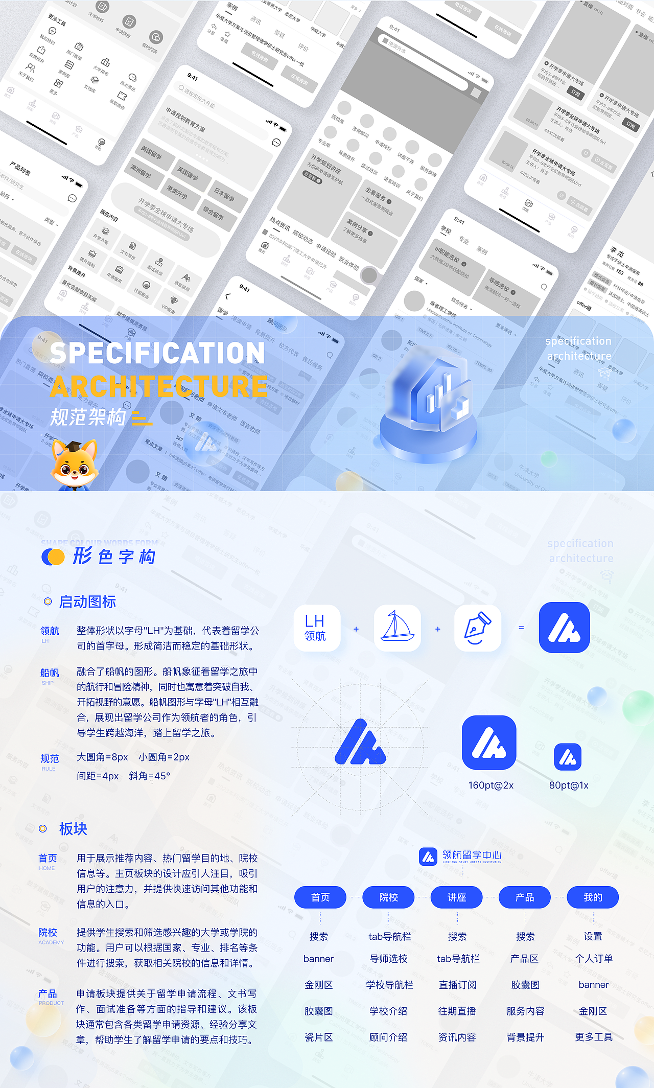 领航留学-APP、IP、网页、后台、运营设计。UI、UE设计（图ZMzU3ODYzMDgw） - 软件界面 - 站酷设计师积跬步以致远原创素材 - 站酷ZCOOL