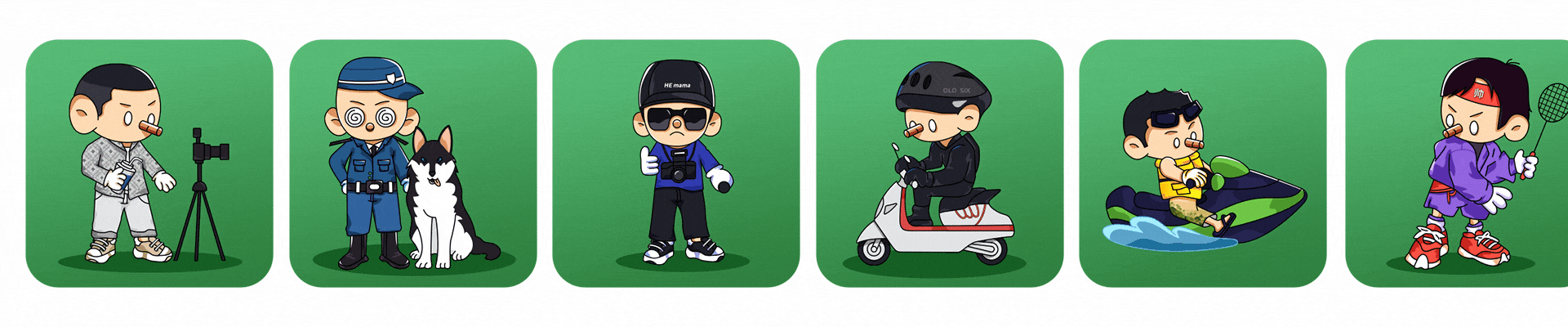 精神小伙（图ZMzM2MzE1NjQ0） - 新锐潮流插画 - 站酷设计师爱乱想的毛毛原创素材 - 站酷ZCOOL