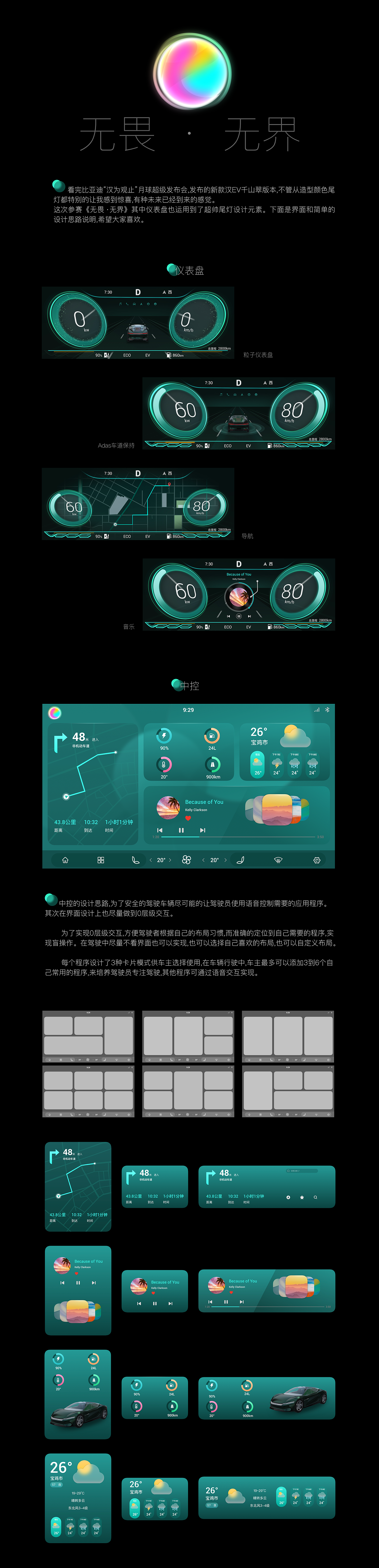 BYD HMI“无畏·无界”设计未来（图ZMzAzMjY2MDc2） - 软件界面 - 站酷设计师唐超W原创素材 - 站酷ZCOOL