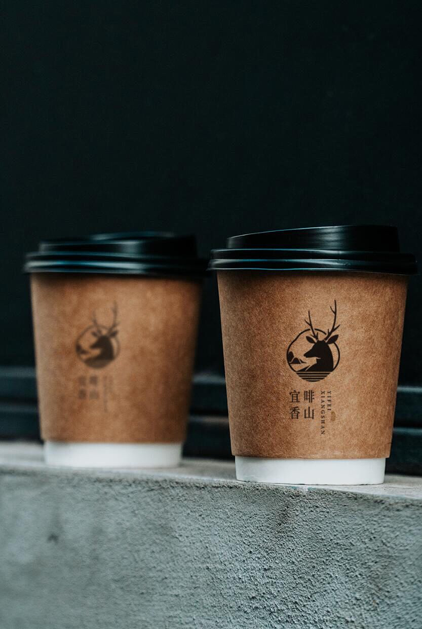 宜啡香山 咖啡品牌logo设计