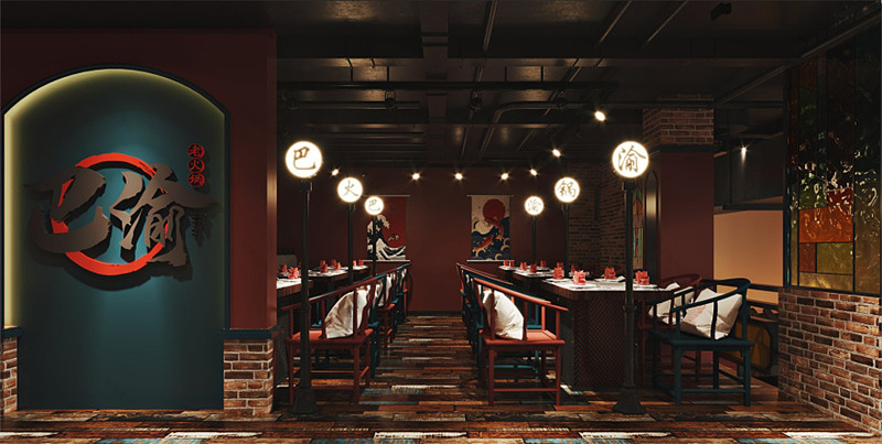 成都餐饮空间设计|餐饮设计|餐饮装修|火锅店设计分享（图ZMzA3NDM5NDY4） - 酒店餐饮设计 - 站酷设计师餐饮空间设计装修原创素材 - 站酷ZCOOL