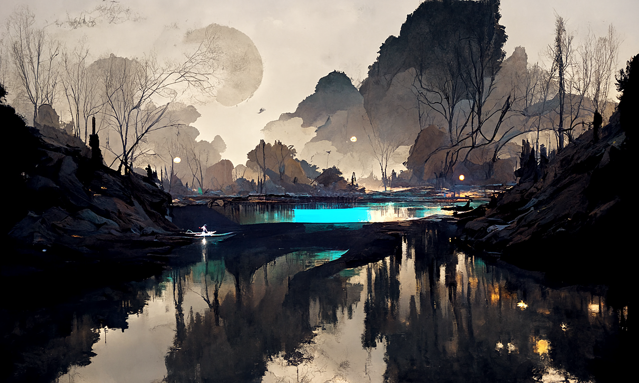 AI人工智能绘画 ▏星夜 躁狂与宁静