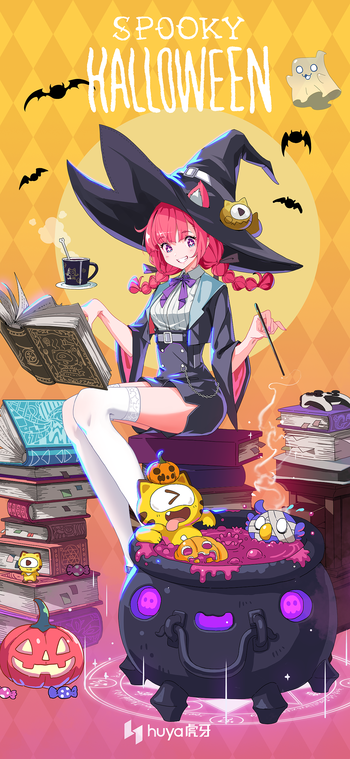 虎牙企业文化-万圣节（图ZMzUzOTIxNDYw） - 艺术插画 - 站酷设计师win先生原创素材 - 站酷ZCOOL