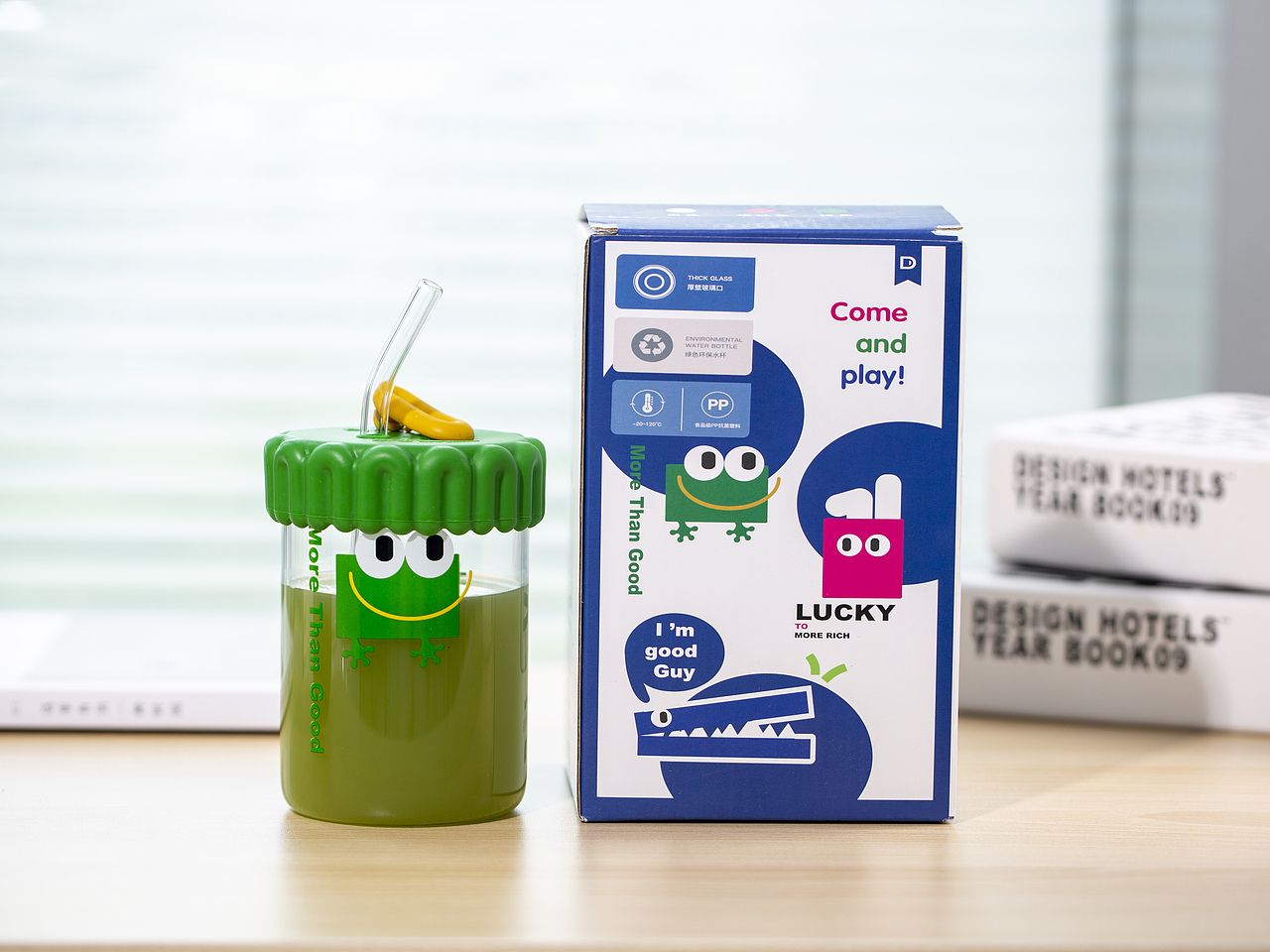 有间|迪乐贝尔潮玩双饮玻璃杯