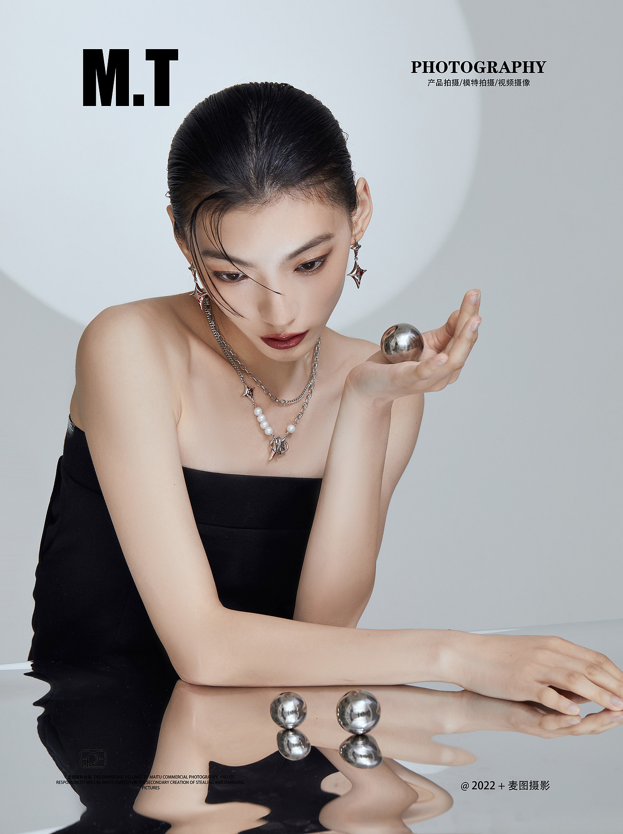产品摄影 珠宝饰品 感冒风格饰品模特拍摄 冷酷风格