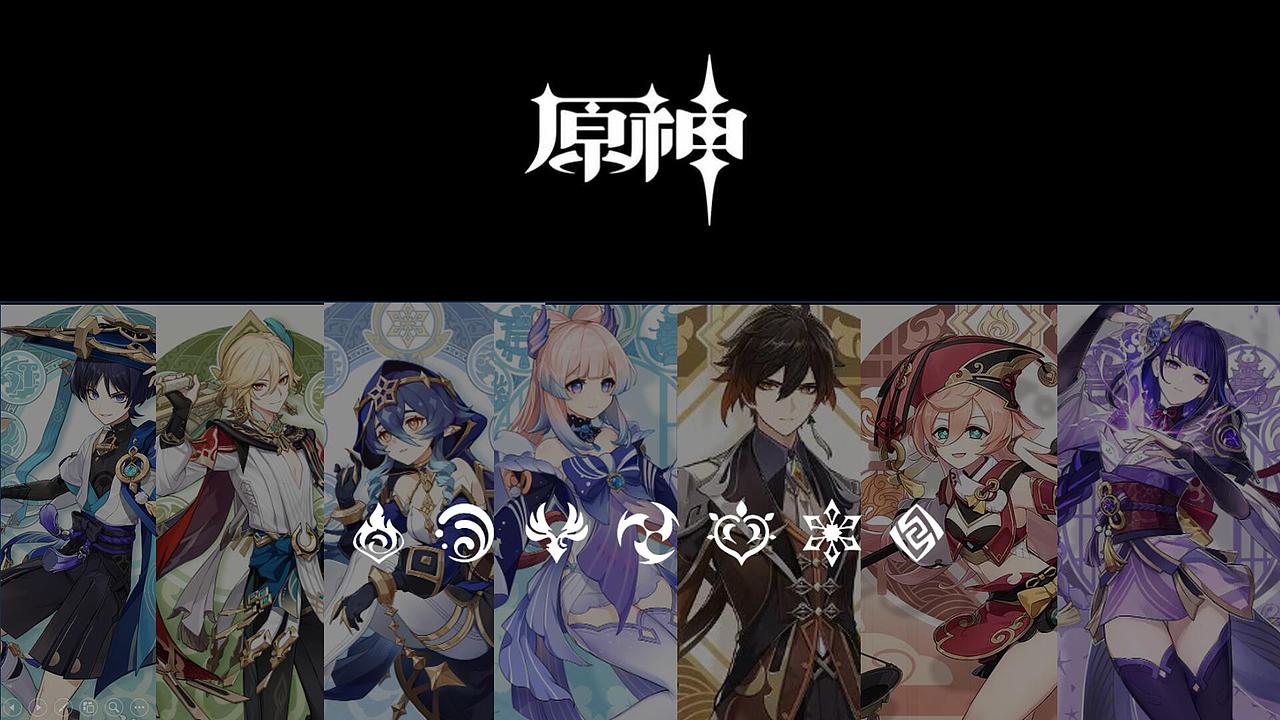 游戏ppt模板练习——原神（图ZMzQ1NTE4Mjc2） - PPT/Keynote - 站酷设计师是益生菌原创素材 - 站酷ZCOOL