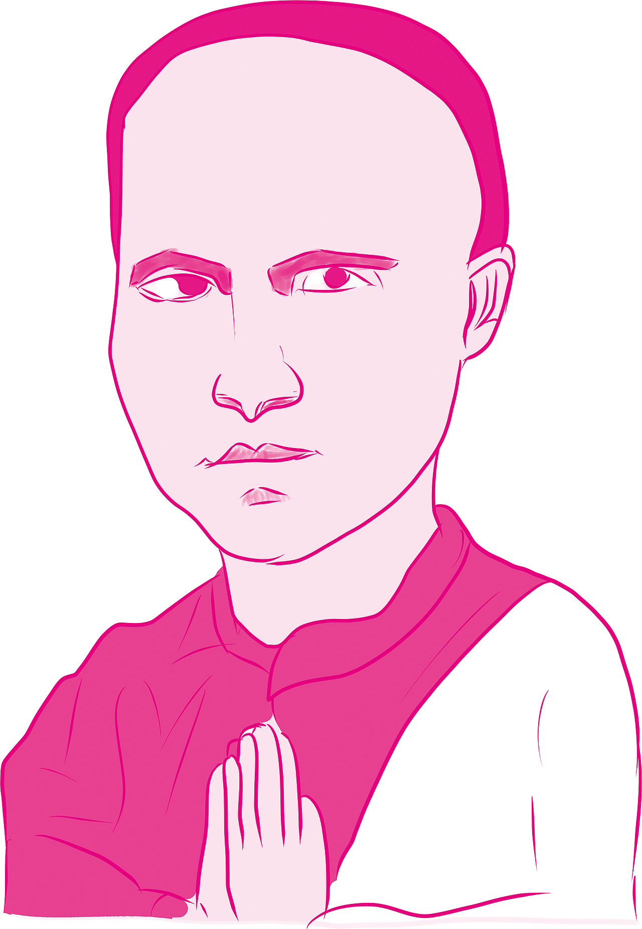 小学德育教材单色插画