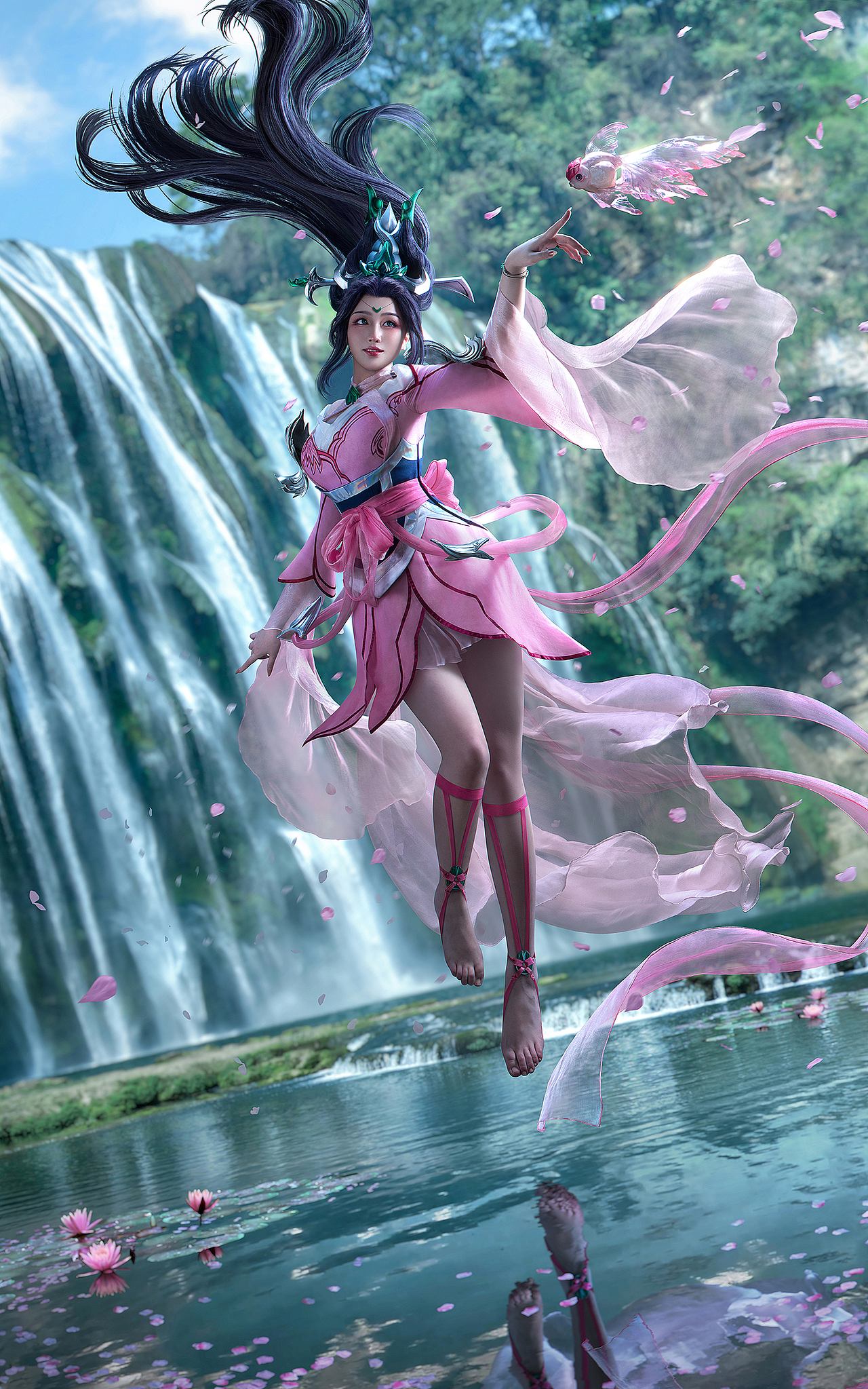 英雄联盟·玉剑传说系列皮肤：风女COSPLAY合成摄影后期（图ZMzE5ODE1NzA4） - 其他摄影 - 站酷设计师LuAnka原创素材 - 站酷ZCOOL