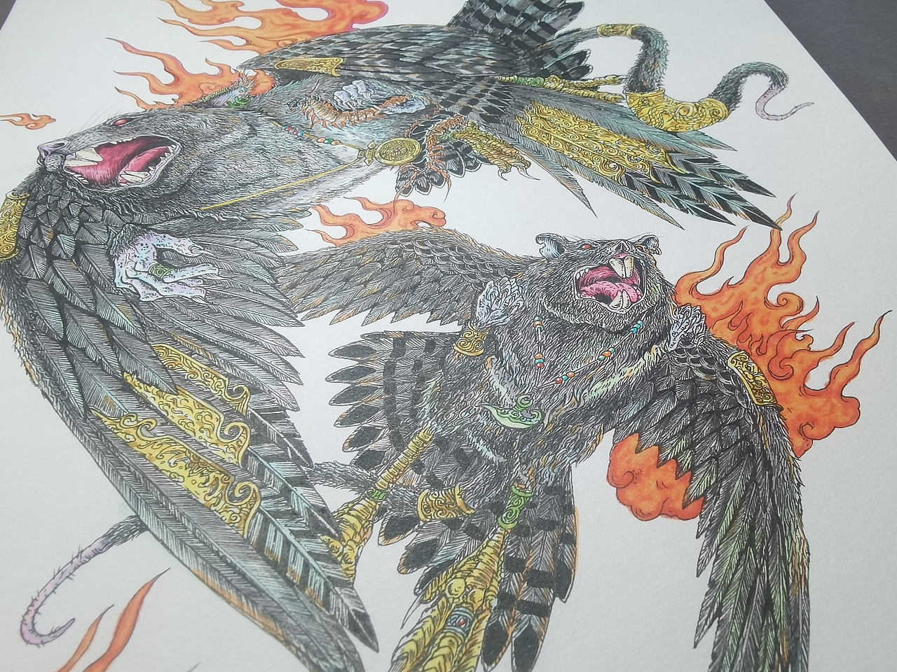 2024.03.10毣柞山海-北山经-虢山-寓鸟