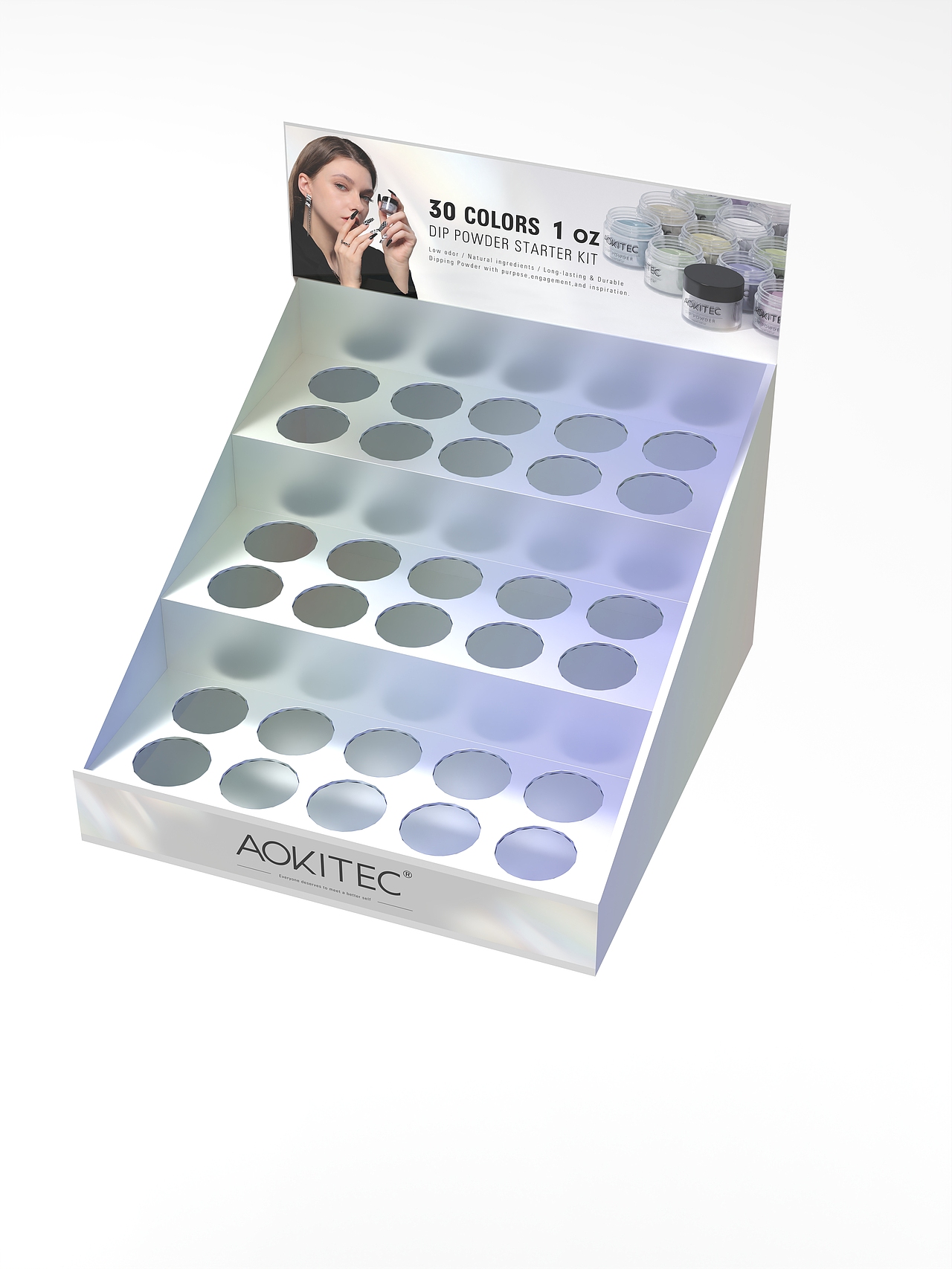 国外超市美甲展台