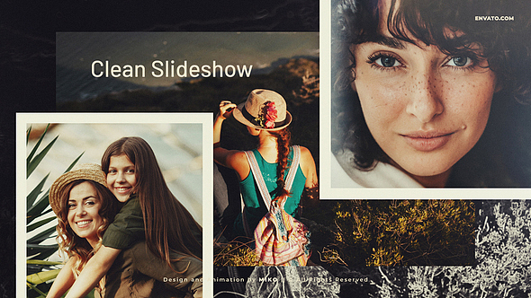 AE模板 | 简单回忆旅行照片展示标题动态动画片头