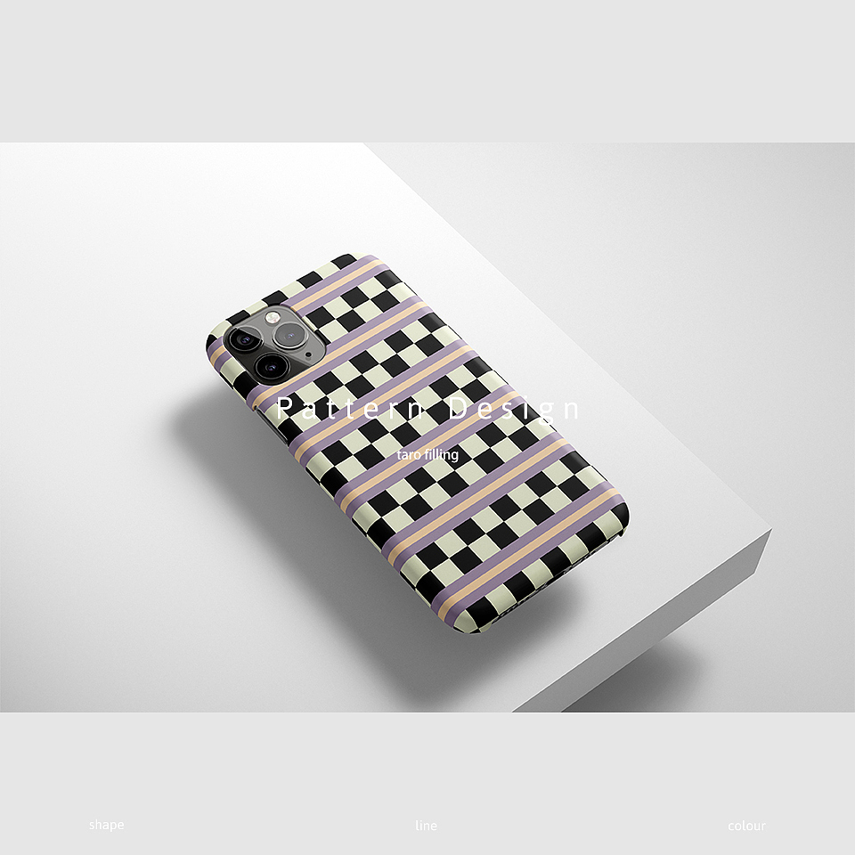 图案设计｜芋泥夹心棋盘格纹蛋糕（图ZMzU0MjE1NDgw） - 包装 - 站酷设计师S图案设计原创素材 - 站酷ZCOOL