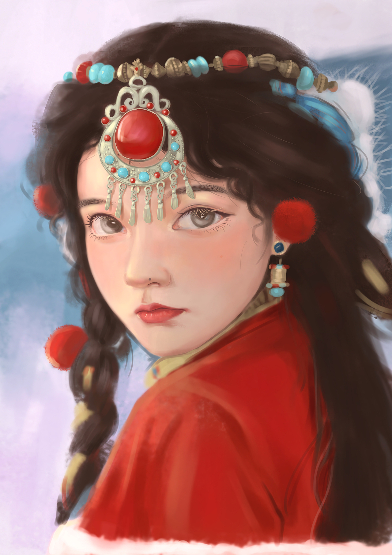 厚涂练习（图ZMzI5NDU4MDg0） - 创作习作 - 站酷设计师荔枝小雪人9原创素材 - 站酷ZCOOL
