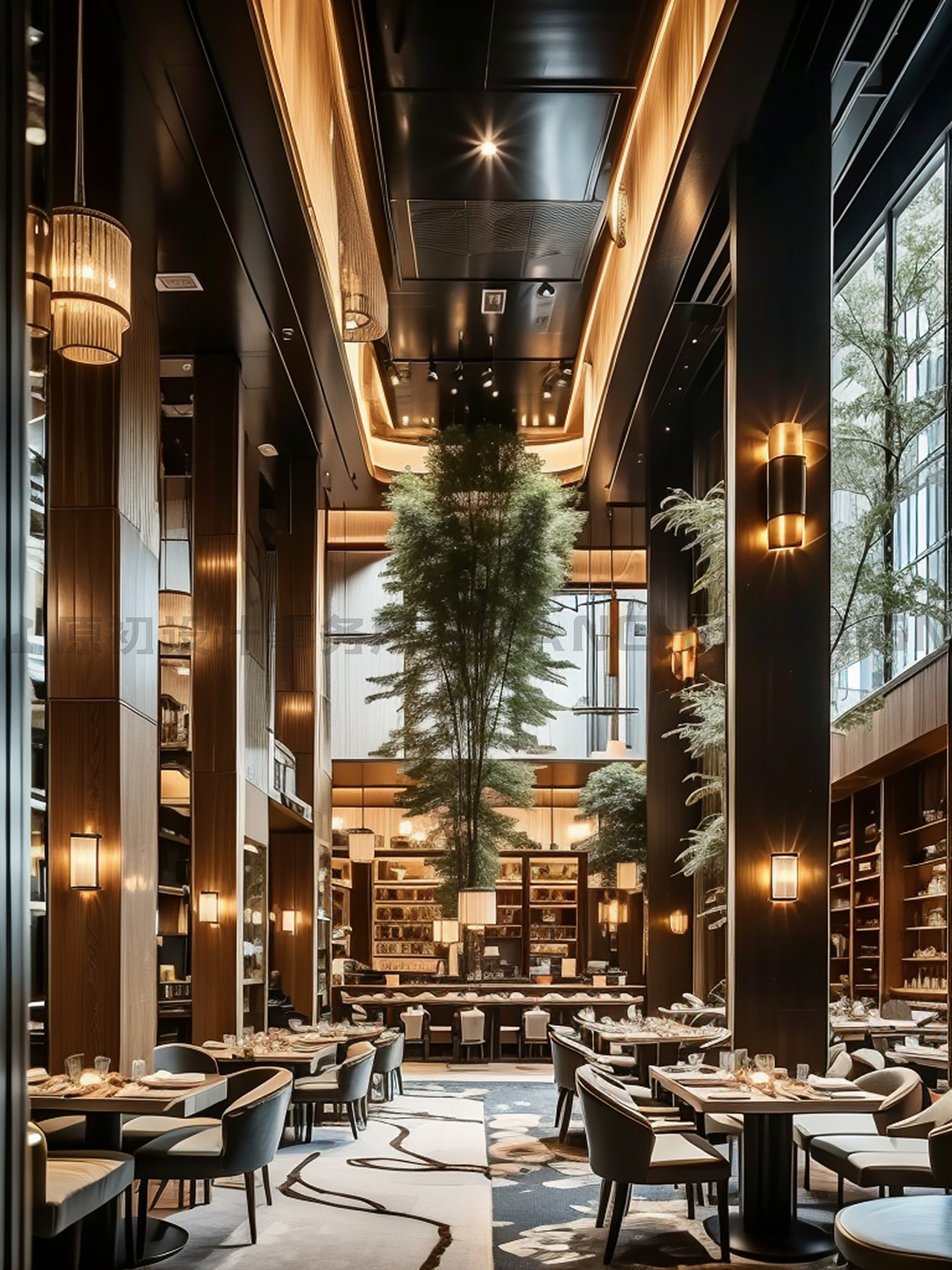 厦门 店面装修室内空间餐厅设计 奢华酒店餐厅会所（图ZMzYxMzY0MzY4） - 酒店餐饮设计 - 站酷设计师葉文濤VictorYeh原创素材 - 站酷ZCOOL