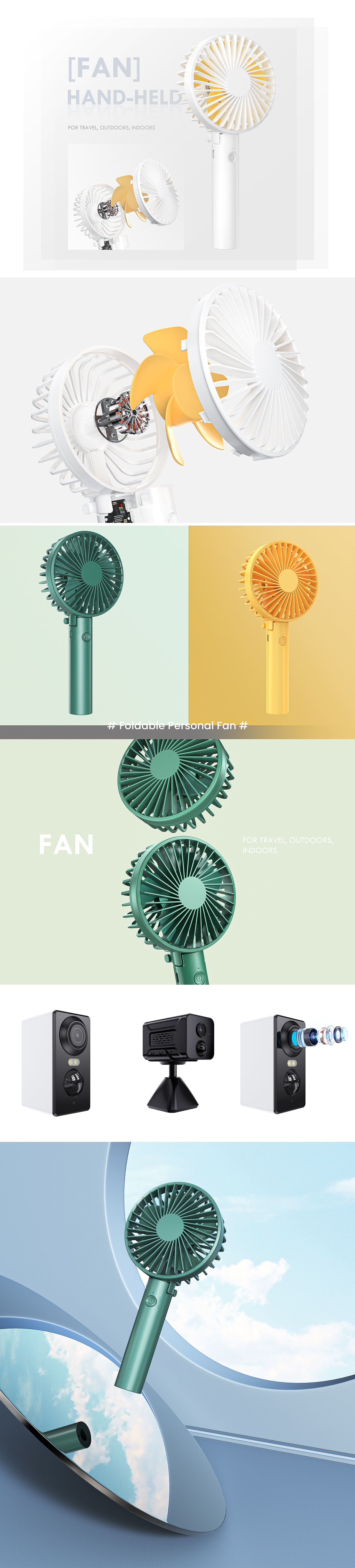 [渲染节选]小风扇/摄像头/耳镜