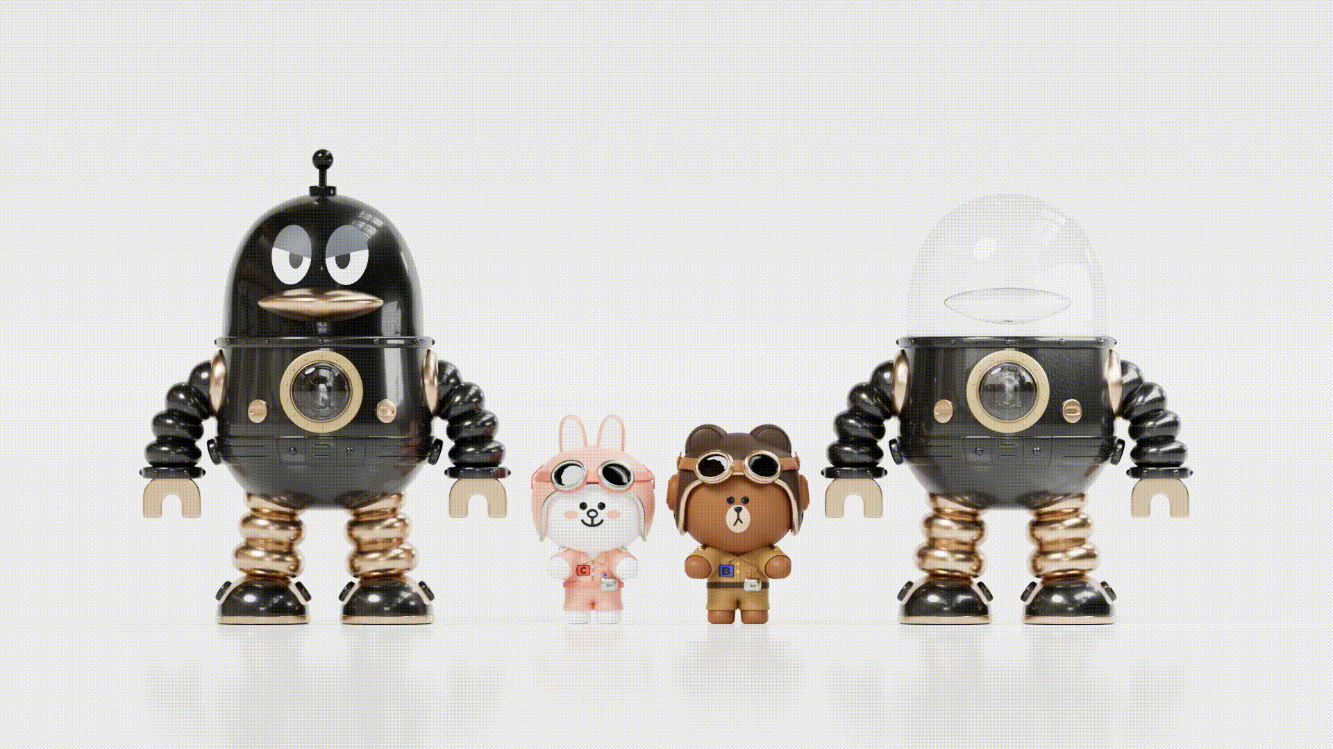 潮玩IP| QQ x LINE FRIENDS 顽艺萌友十周年限定手办（图ZMzU0ODY1MzYw） - IP形象 - 站酷设计师COCOMUMU原创素材 - 站酷ZCOOL