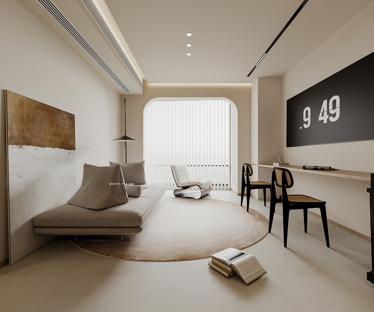 侘寂奶油风效果图