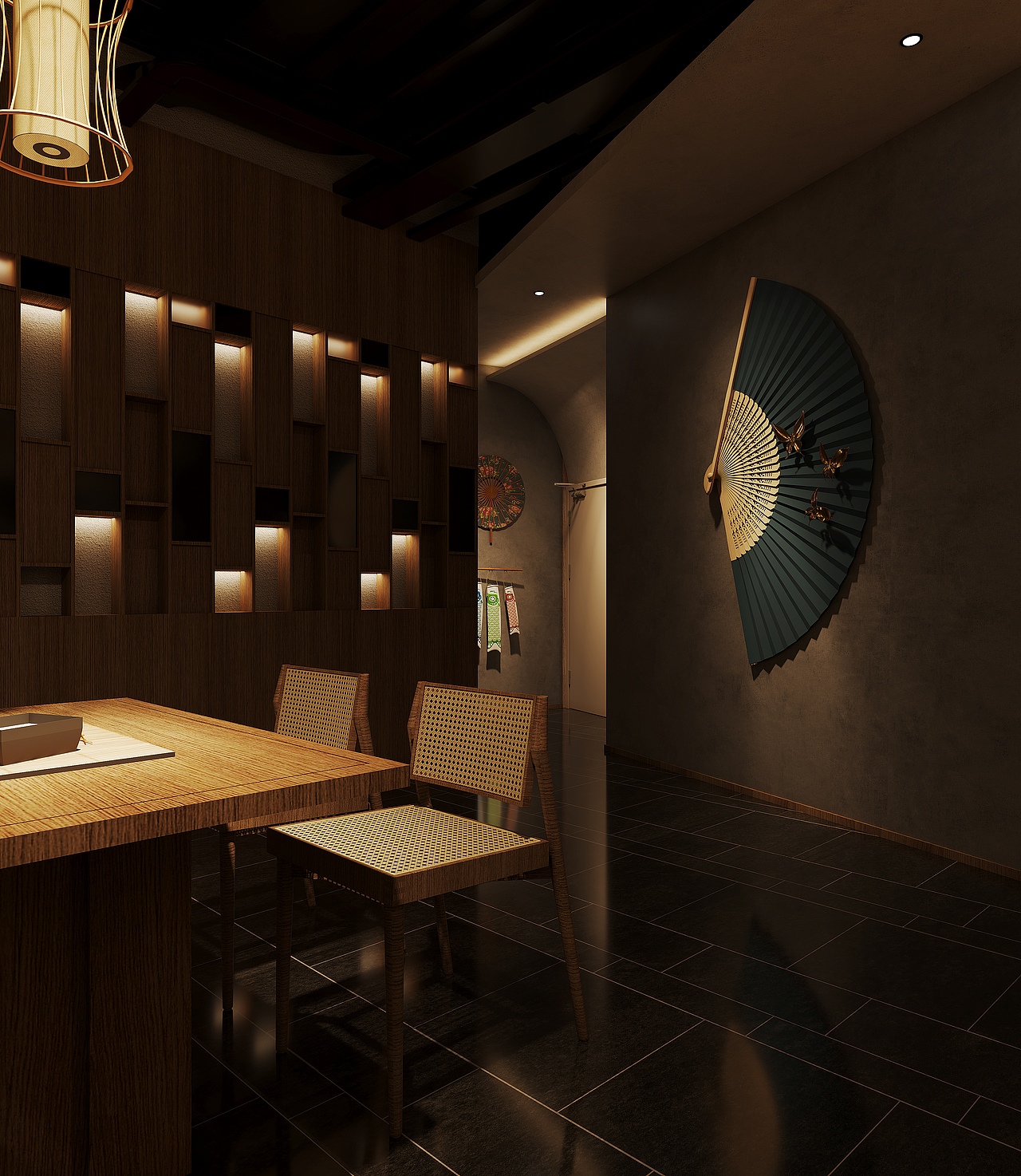 日料店（图ZMzIyMDE3MjM2） - 家装设计 - 站酷设计师筑创空间效果表现原创素材 - 站酷ZCOOL
