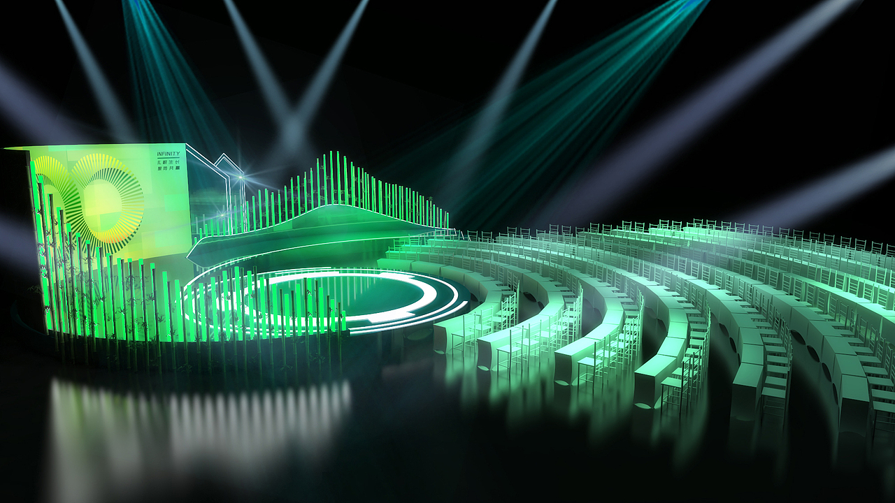 竹子发布会舞台【舞美设计】（图ZMzY0ODA4NDM2） - 舞台美术 - 站酷设计师活动设计啊辉原创素材 - 站酷ZCOOL