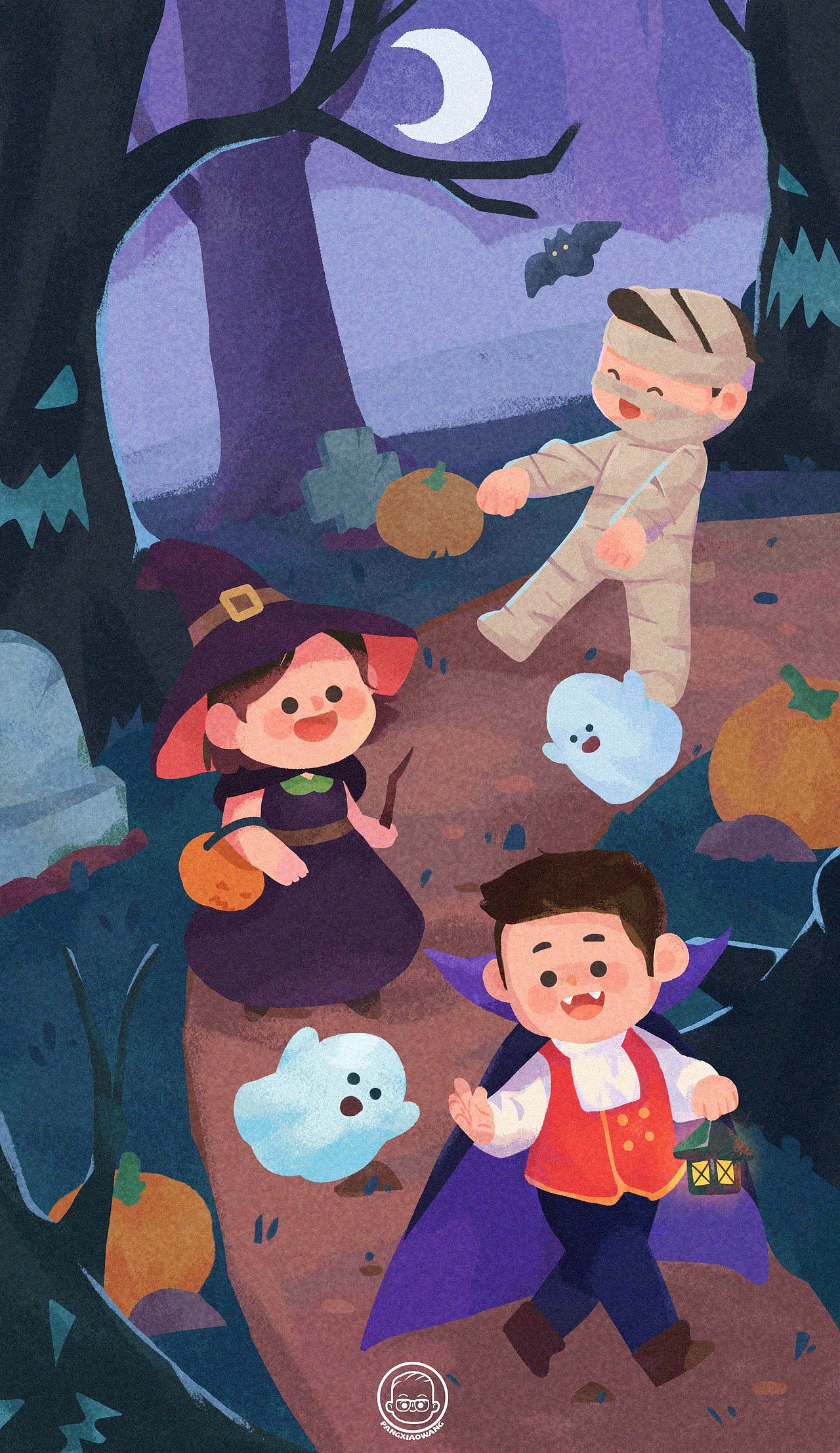万圣节（图ZMzUyNTc1NTky） - 儿童插画 - 站酷设计师w胖小王w原创素材 - 站酷ZCOOL
