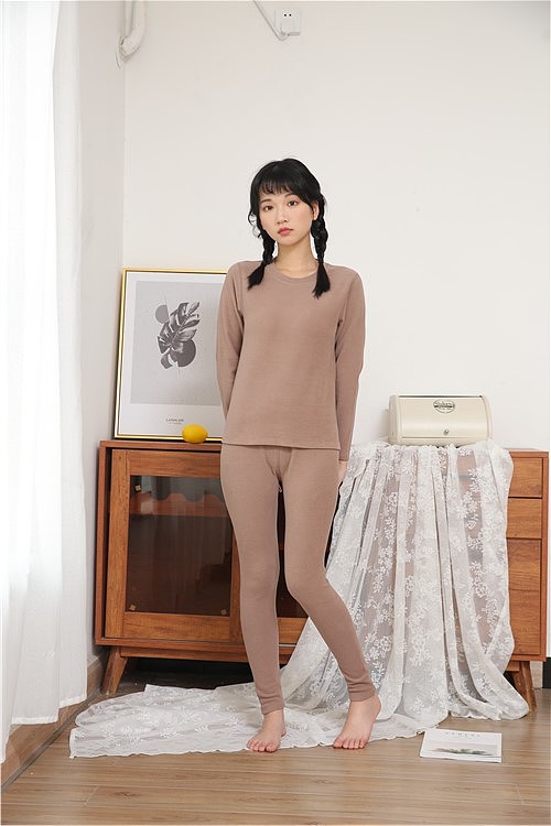 义乌瑶瑶保暖内衣拍照，内模韩版学生可爱风拍摄效果