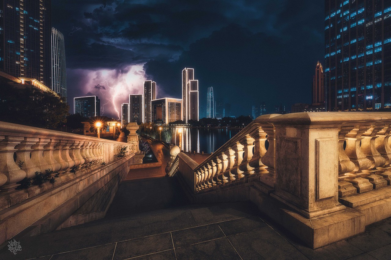 天津夜景 历史与现代融合的城市（图ZMzMwOTA5MjAw） - 人文/纪实摄影 - 站酷设计师北武原创素材 - 站酷ZCOOL