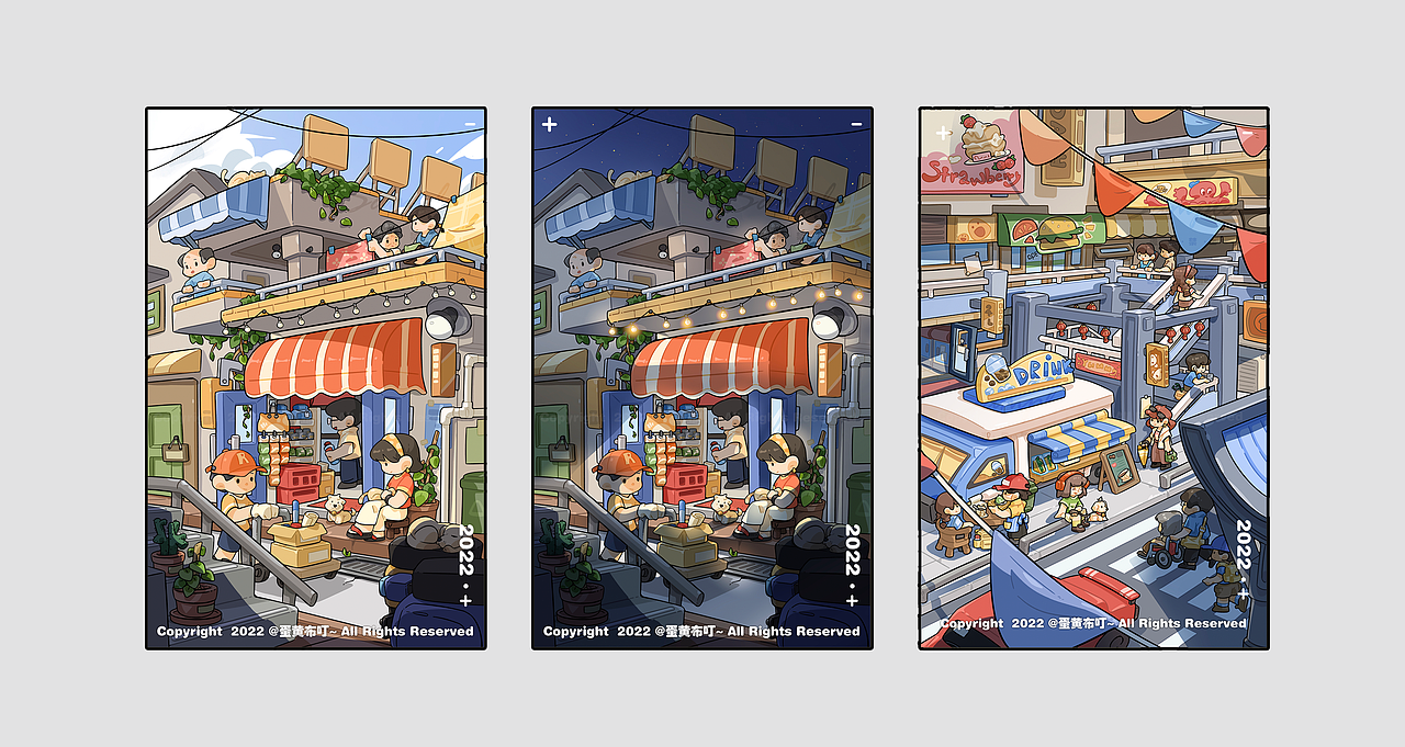 原创插画 | 街景系列