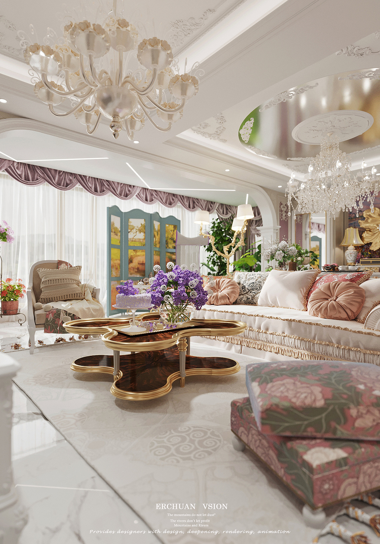 而川视觉 丨 法式轻奢客餐厅—生活需要的仪式感