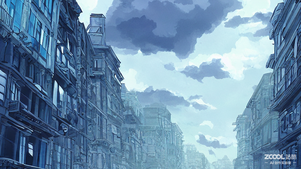 #AI创作实验室#城市等待（图ZMzE4MjM1ODIw） - AI作品 - 站酷设计师YIZ_Z原创素材 - 站酷ZCOOL