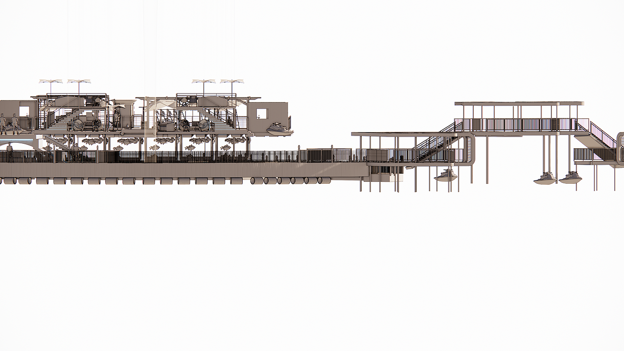 #2022青春答卷#“游牧浮栖”疍家特色渔排（图ZMzA2MDY1MzY4） - 景观设计 - 站酷设计师三亚学院艺术学院原创素材 - 站酷ZCOOL
