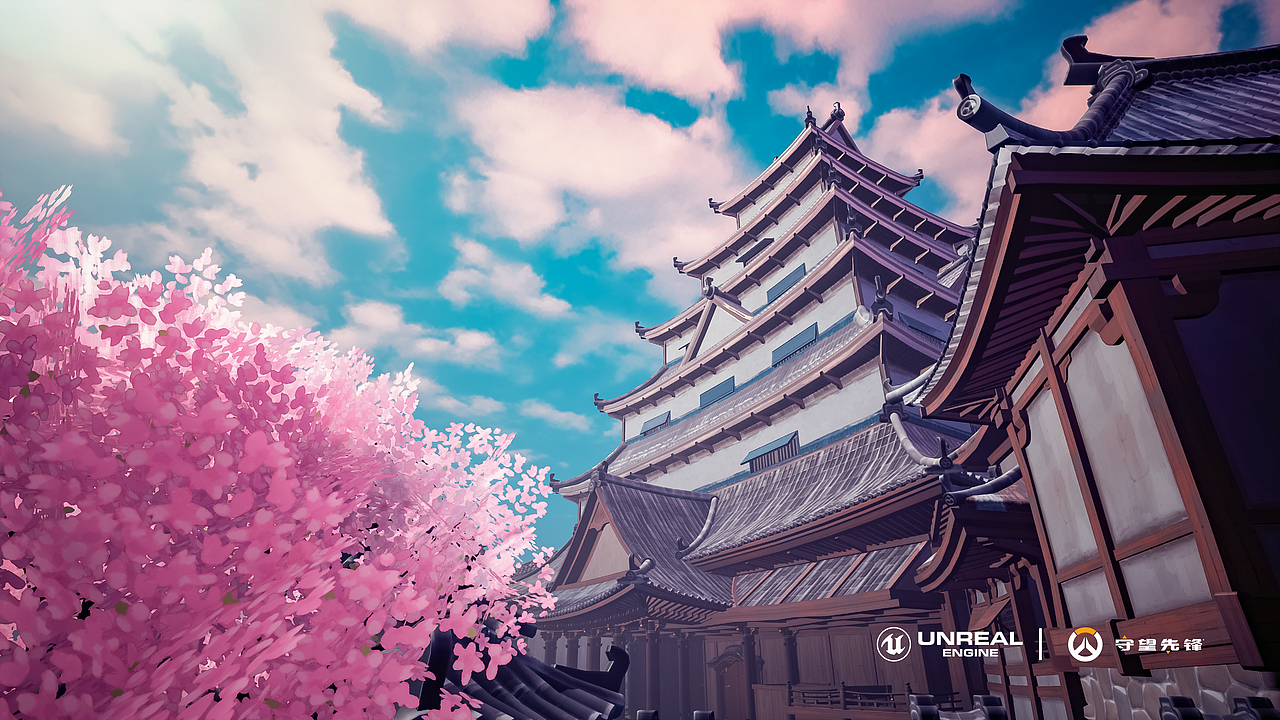 ue4场景渲染丨守望先锋丨花村hanamura