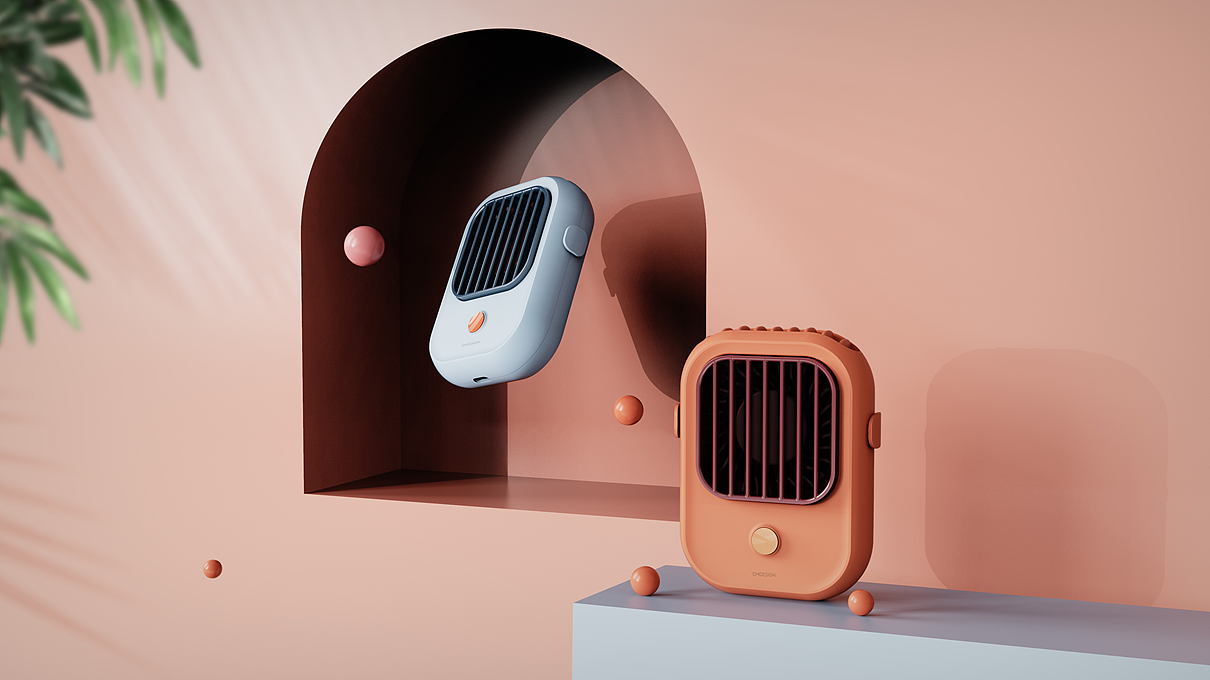 青竹挂脖小风扇｜欧蒙设计（图ZMzY0MjE1ODk2） - 电子产品 - 站酷设计师深圳欧蒙设计原创素材 - 站酷ZCOOL