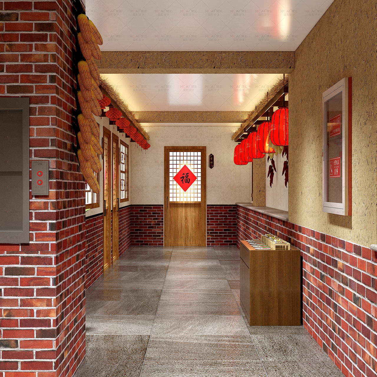 大东北农家菜（图ZMzAzNDY3MDI0） - 酒店餐饮设计 - 站酷设计师餐饮空间设计原创素材 - 站酷ZCOOL