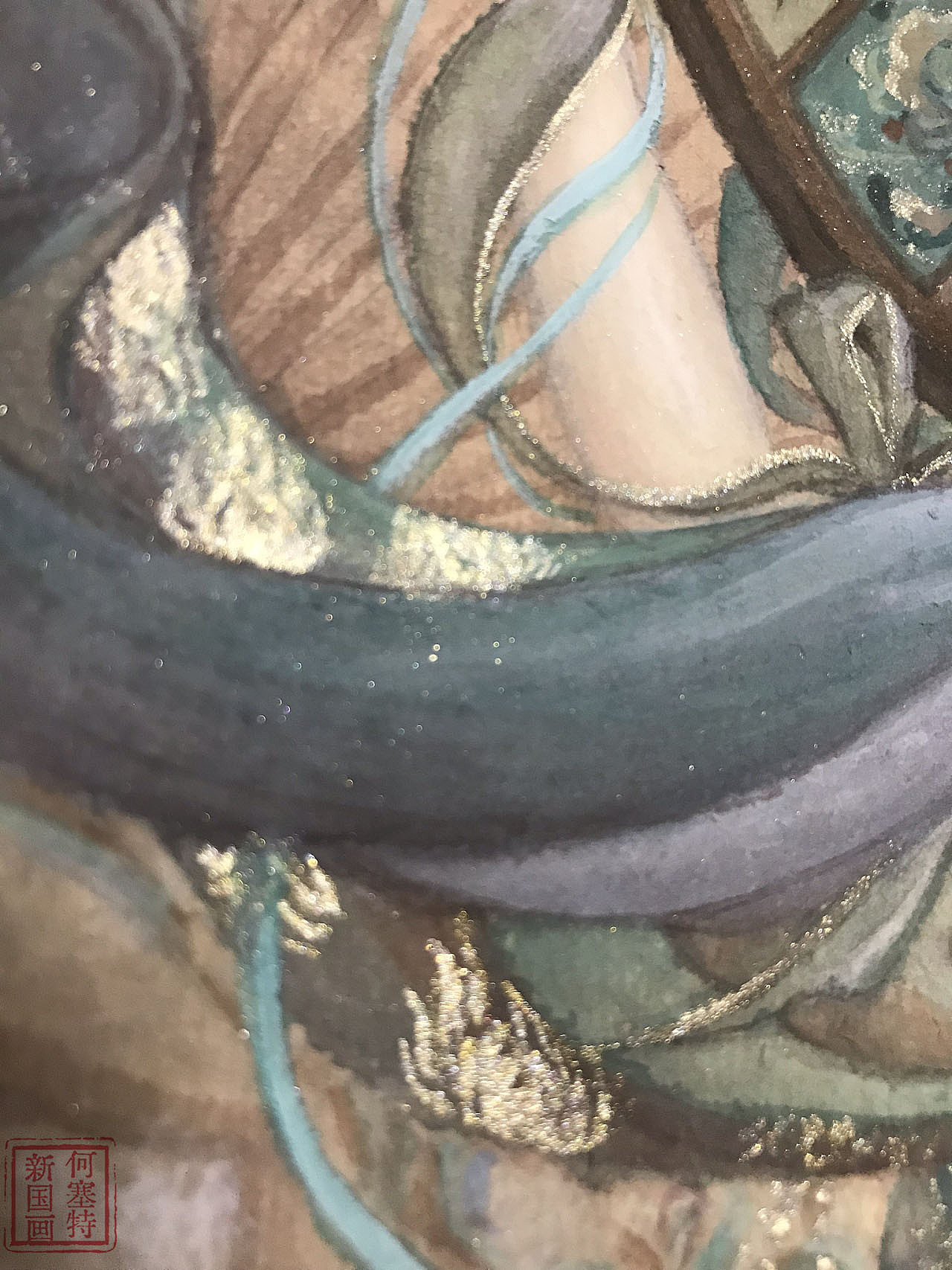 《琴音》系列(二)原稿局部