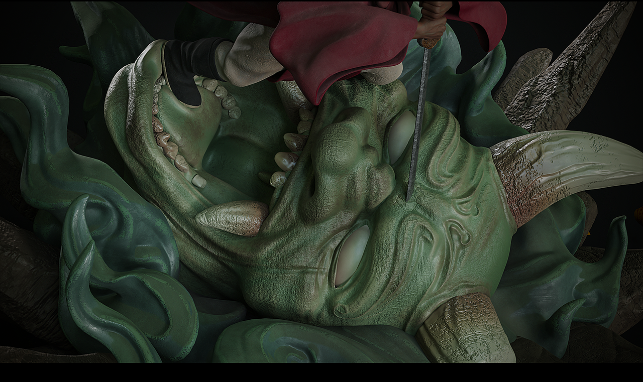 《钟馗杀鬼图》